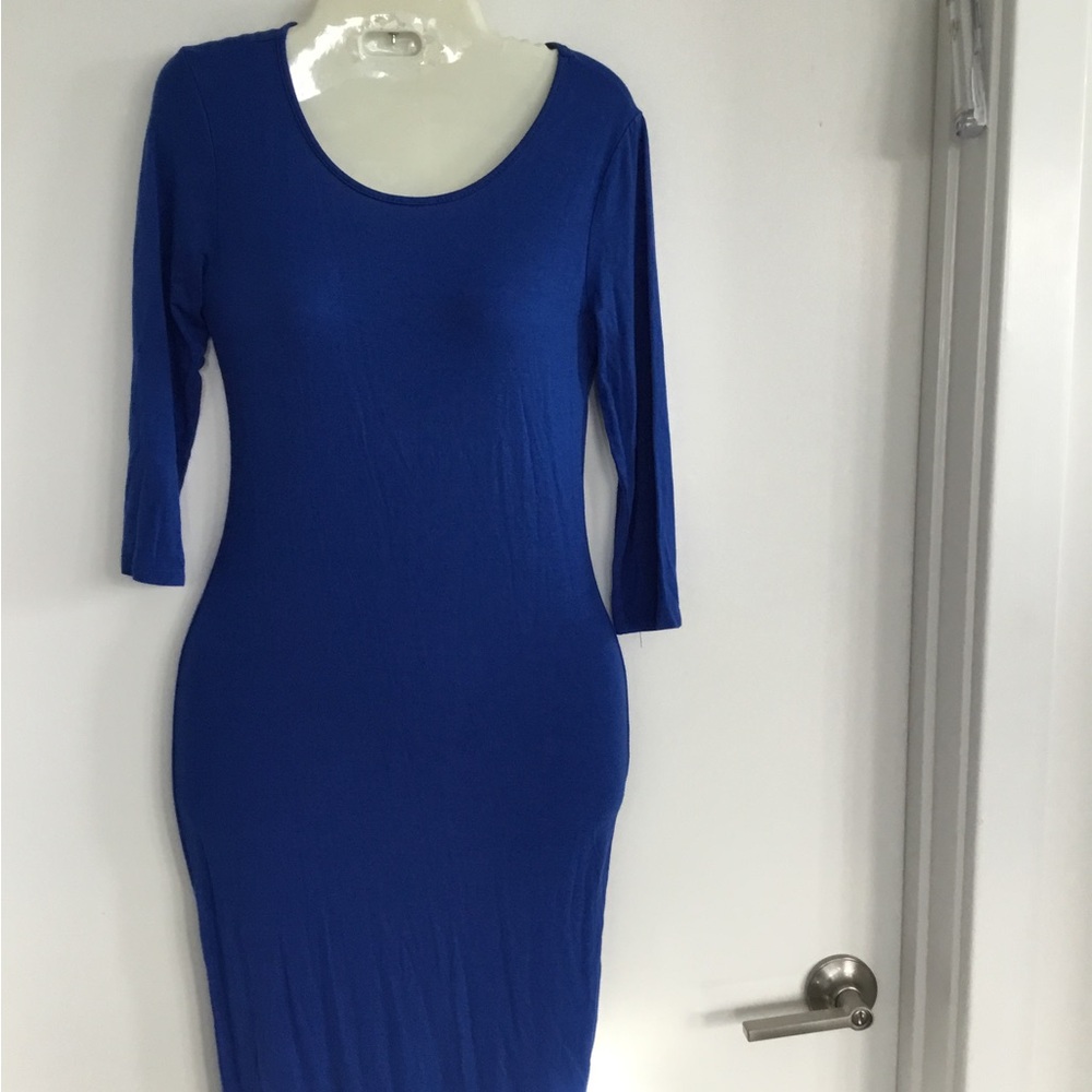 Elegant Blue Women's Dress